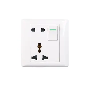Cambodia Electrical wall switches and sockets waterproof 2 gang switch and 4 pin sockets