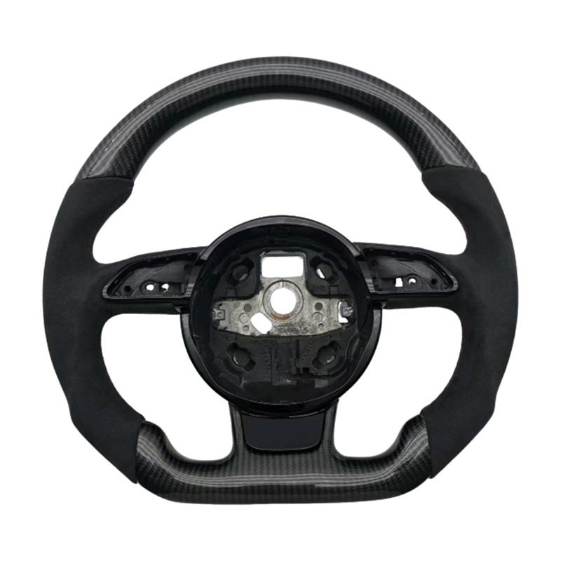 Fibra de carbono + rojo Top Stripe + Alcantara