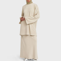 Nouvelle Collection : Ensemble Modeste Personnalisé pour Femme – Blouse Minimaliste et Robe Musulmane Tendance pour l'Hiver et l'Aïd – Vêtements Islamiques à la Mode en Gros