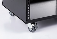 LEILEI MXS-14 7U Open Frame Video DJ Network Server Rack 19 ''Strong Network Rack avec quatre roues
