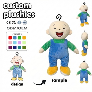 Fabricant de jouets en peluche personnalisés en coton PP à faible MOQ, Lémur en peluche jaune avec tenue tropicale, Poupée douce pour anniversaire - Product Image 3