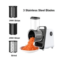 Râpe à noix de coco électrique 5 en 1 Machine de découpe de légumes multifonctionnelle Râpe à fromage électrique pour articles ménagers