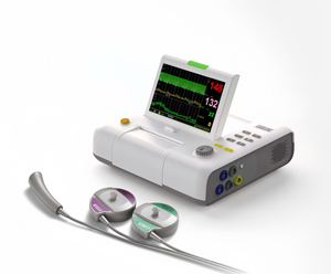 Sistema de Monitoramento Cardíaco <span class=keywords><strong>Fetal</strong></span> Portátil Veterinário com Doppler, Plástico Durável, Metal e Alimentação Elétrica – Máquina CTG - Product Image 3