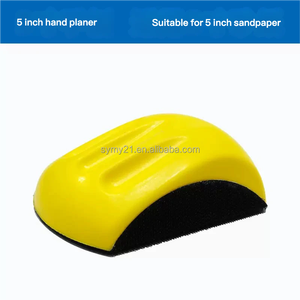 150Mm Muisvorm Geel Pu-Schuim Schuurblok Met Haak En Lus Voor Het Polijsten Van Schijfdetails - Product Image 2