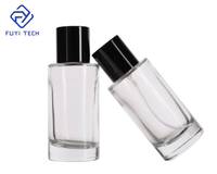 Flacon de parfum en verre cylindrique transparent de luxe haut de gamme 30ml 50ml 100ml 100 pièces avec pompe pulvérisatrice et diffuseur à bâtonnets, boîte en carton