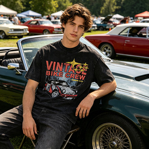 <span class=keywords><strong>T</strong></span>-shirts pour hommes en coton 100% noir délavé, style hip-hop <span class=keywords><strong>vintage</strong></span>, directement de l'usine - Product Image 2