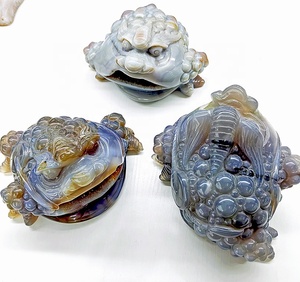 Wholesale Bulk Natural <strong>Crystal</strong> Carving <strong>Geode</strong> Agate Toad <strong>Crystal</strong> <strong>Geode</strong> for Decoration Souvenirs Gift - Product Image 4