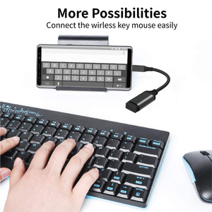 Adaptador <span class=keywords><strong>Otg</strong></span> 3,0 trenzado de nailon 0,2 m Transferencia DE DATOS 5gbps USB <span class=keywords><strong>Otg</strong></span> macho a tipo C adaptador hembra convertidor tipo-C 20cm - Product Image 6