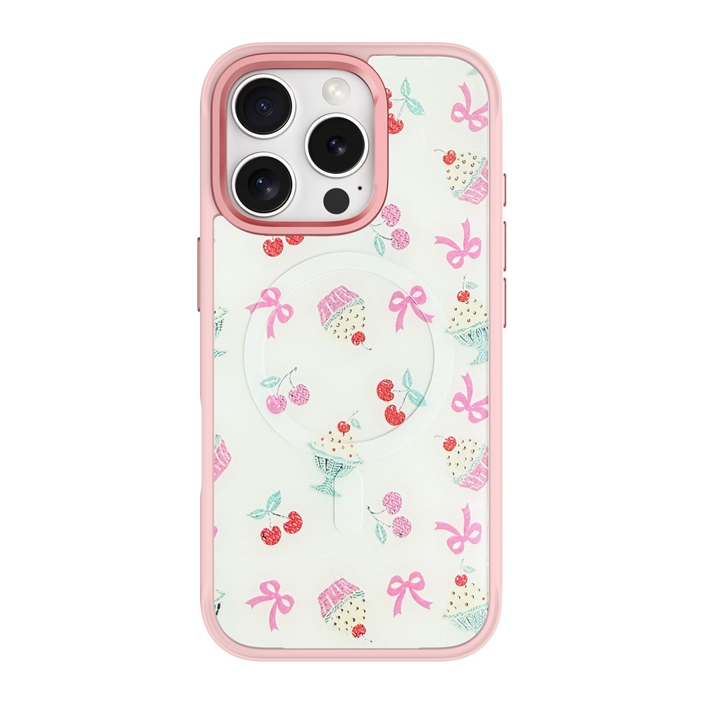 Carcasa inferior rosa + panel trasero
