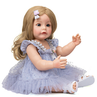 Nouvelle poupée reborn en silicone de 55 cm, corps entier, fille, princesse, détaillée à la main, jouets pour filles, poupées reborn en silicone pour filles