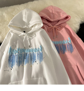 Custom 400 Gsm 450gsm Sudadera con capucha de peso pesado grueso de gran tamaño Pullover 3D Puff Print Hoodies - Product Image 2