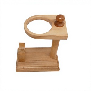 Wooden Viking Horn Holder <b>Drinking</b> Horn Display <b>Rack</b> for Medieval Bar Home Decor Custom Wholesale - Product Image 1