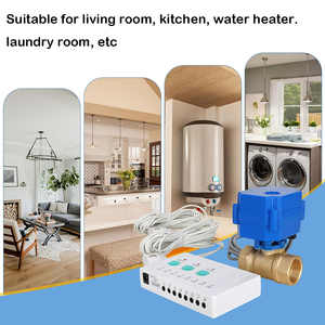 Détecteur et alarme de fuite d'eau filaire avec vanne 3/4\", son 80 dB - Protégez l'évier, les toilettes, la machine à laver des fuites d'eau coûteuses - Product Image 6