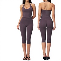 Ensemble de vêtements de sport pour femmes, tenue de yoga décontractée, débardeur, vêtements de sport