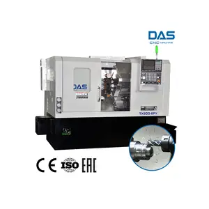 DAS Precision TX600-6PY CNC Torno e Fresadora Vertical Slant Bed com Fresagem Vivo Único Eixo 220V Sistema De Controle