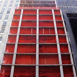 Red de valla de seguridad para construcción de andamios naranja de alta calidad