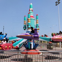 Manège d'avion à commande manuelle pour enfants en plein air, équipement de parc à thème personnalisé