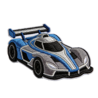 Écusson brodé Piste de course F1, Badge de voiture de sport 3D, Strass, Drapeau à damier, Écologique, Thermocollant, Décoratif en tissu