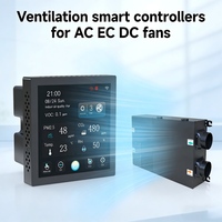 Thermostat intelligent Tuya, application Wifi, commande à distance, système d'air frais, écran couleur, récupérateur d'air intérieur, système de ventilation HVAC, contrôleur