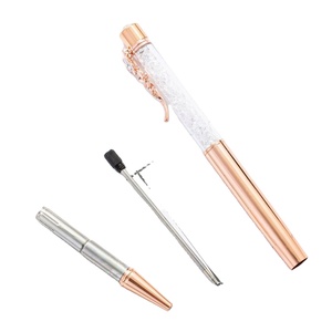 Elegante Bolígrafo de Metal Portátil con Cristales y Detalles de Diamantes - Serigrafía para Bodas, Promociones y Regalos - Product Image 4