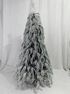 Árbol <span class=keywords><strong>de</strong></span> Navidad Artificial Blanco con Nieve Artificial, Ramas Densas Realistas, Decoración para Bodas, Eventos, Hogar y Festividades, Fabricante OEM - Product Image 3