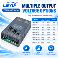 Alimentation industrielle à découpage réglable LEYU 3000W 24V 125A CV CC avec contrôle analogique 0-10V pour équipement industriel