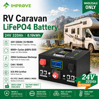 Batterie au lithium RV 12V 24V 100Ah 175Ah 230Ah 300Ah 320Ah LiFePO4, fabricant de batteries, vente en gros directe d'usine