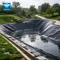 Bâche géomembrane HDPE anti-UV 0,5 mm 1 mm étanche pour bassins à poissons, réservoirs à crevettes, barrages, décharges, parcs et applications industrielles