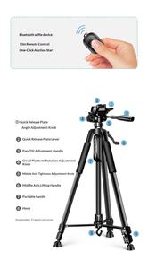 Soporte de Brazo <span class=keywords><strong>Articulado</strong></span> Flexible para Cámara de Techo de 160 cm, Trípode para Transmisión en Vivo de YouTube, Grabación de Videos de Cocina y Uñas - Product Image 5