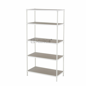 Thiết kế mới <span class=keywords><strong>5</strong></span> tầng kim loại màu trắng giá kệ để hiển thị kệ sách lưu trữ Tầng Kệ - Product Image 4