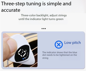 <span class=keywords><strong>Afinador</strong></span> 2 en 1 para Guitarras Acústicas, Eléctricas, Bajos y Ukeleles con Afinación de Temperamento Igual de Doce Tonos - Product Image 4