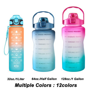 Bouteille d'eau de <span class=keywords><strong>motivation</strong></span> de 32 oz avec marqueur de temps, sans BPA, hydratation toute la journée, gourde de sport, bec anti-fuite - Product Image 2