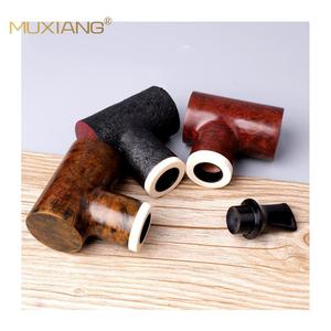 Muxiang Handmade Briarwood Pipe Solid Wood Free Form Tobacco Pipe Custom Made - Product Image 5