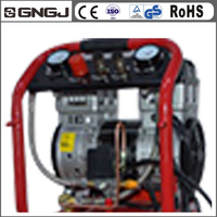Réservoir vertical 50 litres AC portable piston sans huile gonfleur de pneu pas cher dentaire à faible bruit peinture sablage compresseur d'air