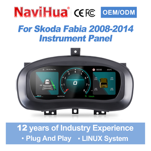 Panel de Instrumentos Digital NaviHua para Skoda Fabia 2008-2014, Pantalla LCD, Cabina Virtual, Sistema Linux, Plug and Play - Product Image 1