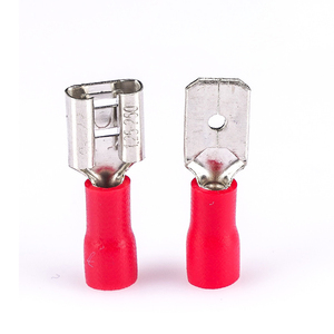 Female <b>Quick</b> Disconnect Pvc Insulated Spade Wire <b>Connector</b> Electrical Crimp Terminal FDD Series - Product Image 5