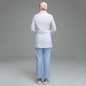 Bata blanca médica al por mayor, bata de hospital, bata de laboratorio, uniforme de enfermera, farmacia, Clínica de mascotas, ropa de trabajo veterinaria para mujeres - Product Image 2