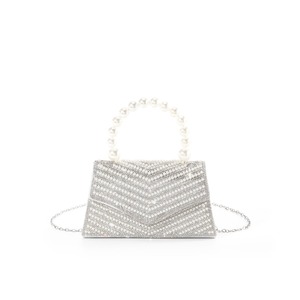 Bell Luxury Vintage Pearl Rhinestone Shiny Crossbody Wedding Clutch Bag Elegant Formal Evening Handbag for Ladies Fashion - Product Image 2