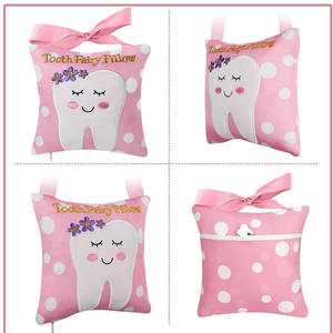 7619 Cute Pink Smile <strong>Tooth</strong> <strong>Fairy</strong> <strong>Pillow</strong> with Pocket Gift Bags for Kids Boys Girls Easy Hanging Machine Wash <strong>Pillow</strong> <strong>Tooth</strong> <strong>Fairy</strong> - Product Image 2