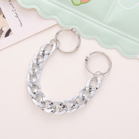 Breloques de chaussures en métal à la mode chaîne de perles accessoires de chaussures décorations de chaîne de chaussures en argent et or breloques de sabot pour femmes