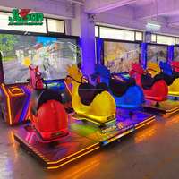 Machine de jeu de course équestre à monnayeur, simulateur d'équitation 3 joueurs avec siège de selle pour FEC