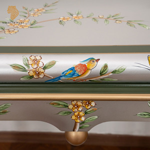 Stile americano in legno massello puro stile disegnato a mano tavolo d'<span class=keywords><strong>ingresso</strong></span> di fascia alta Console da salotto intagliato tavolo fine piattaforma di visualizzazione - Product Image 4