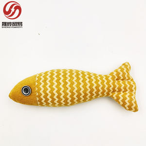 لعبة القط لعبة واقعية دمية السمك مقاومة للخدش القطن مادة الكتان الاسترخاء والترفيه لوازم القط لعبة القط - Product Image 5