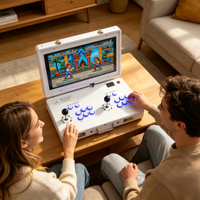 Console d'arcade portable style valise 2 joueurs, écran HD 21 pouces, jeux Pandora Box 3D, manette de combat rétro