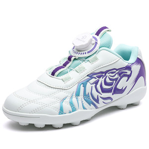 Chaussures de football pour enfants, garçons et filles, semelle extérieure en caoutchouc synthétique, semelle intermédiaire EVA, crampons de football d'été, 6-12 ans, taille 30-40 - Product Image 4
