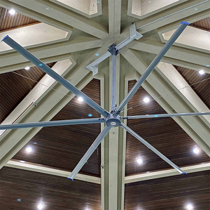 Ventilateurs de plafond industriels HVLS à 6 pales de haute qualité, prix d'usine pour les hôtels et les ateliers - Product Image 1