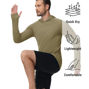 T-Shirt Personalizzate da Uomo, Felpe con Cappuccio, Magliette da Pesca Personalizzate, Protezione UV UPF50, Maniche Lunghe per Surf - Product Image 2