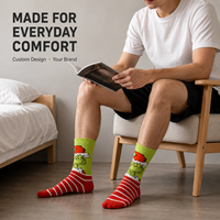 Chaussettes de sport personnalisées OEM pour adultes, chaussettes d'automne en polyester/nylon/coton/bambou, respirantes, à séchage rapide, absorbant la transpiration, sans couture