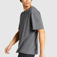 Essential Oversized Fit T Shirt Col Ras Du Cou T-shirt à Manches Courtes pour Homme