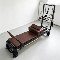 Tour de Pilates 3-en-1 en aluminium avec Cadillac, Trapèze et Table, accessoires complets inclus, équipement de fitness pour entraînement de base en studio